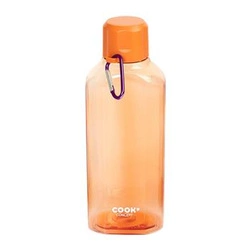 Plastová láhev na vodu Intesi s karabinou 700 ml, na kolo a outdoor, oranžová