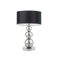 Noční lampička HONOLULU černá s moderním stínidlem do ložnice a obýváku LYSNE 41 cm