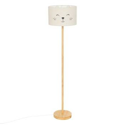 Podlahová lampa Cat krémová