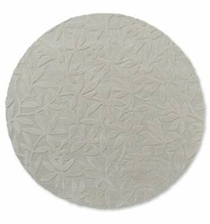 Kulatý vlněný koberec Cleavers 150 cm béžový ručně tkaný do obýváku a ložnice