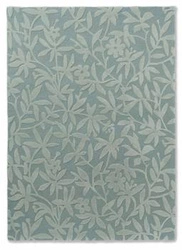 Vlněný koberec Cleavers zelený 250x350 moderní ručně tkaný koberec do obýváku Laura Ashley