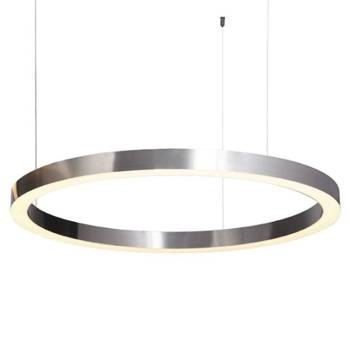 CIRCLE 80 LED závěsná lampa kartáčovaný nikl 80 cm