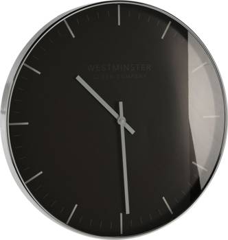 Kulaté hodiny Slimer černé
