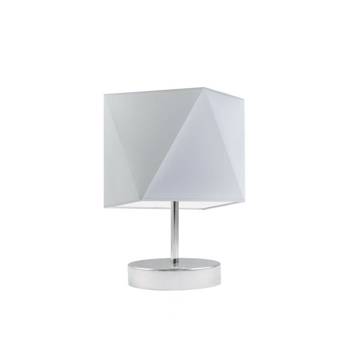 Lampa Pasadena stínidlo šedé stojan chrom