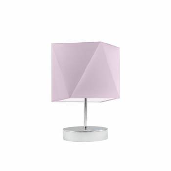 Lampa Pasadena stínidlo světle fialové stojan chrom