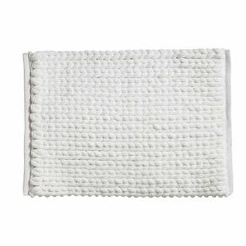 Pletená koupelnová předložka 50x75 bílá