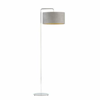 Podlahová lampa BOLIVIA GOLD chrom šedá