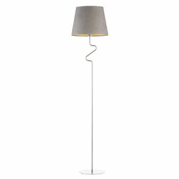 Podlahová lampa FOGO GOLD chrom šedá