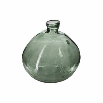 Recyc skleněná váza ZELENÁ       