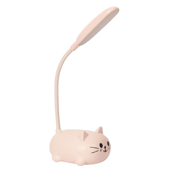 Růžová LED lampa Kitty
