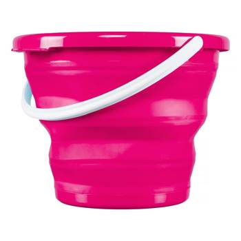 Skládací kbelík 10L růžový