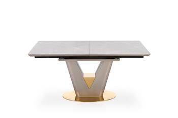 Skládací stůl Vermut světle šedý/zlatý