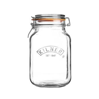 Sklenice 1,5 l, Square Clip Top Jar KILNER