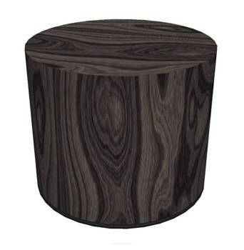 Taburet s dekorem Dark Oak