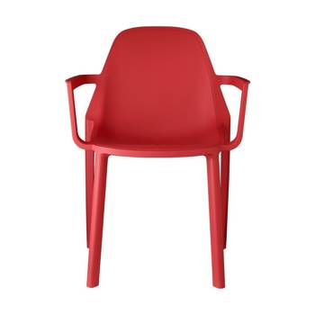 Židle Piu Arm červená