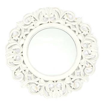 Zrcadlo Sculpted bílé