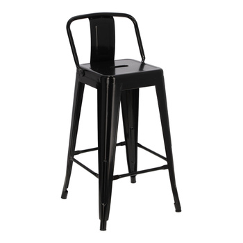 barová židle Paris Back Short 66cm černá