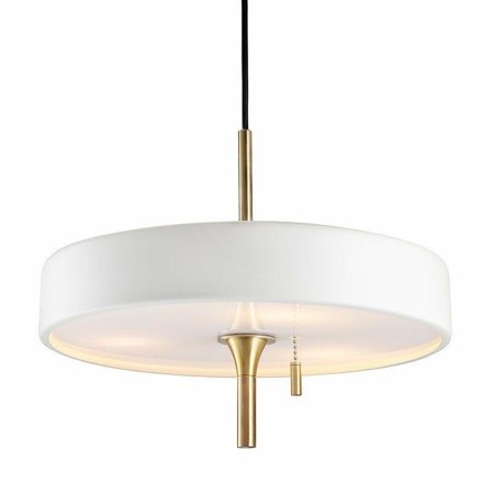 ARTDECO závěsná lampa bílá a zlatá 35 cm Outlet