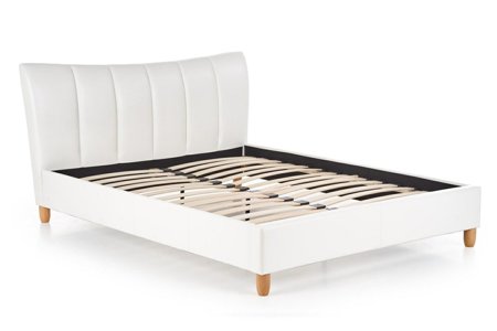 Čalouněná postel Sany bílá