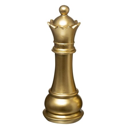 Dekorace Šachový hejtman zlatý 25,5cm