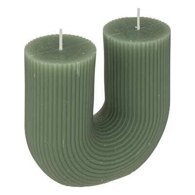 Demi svíčka 2 knoty zelená