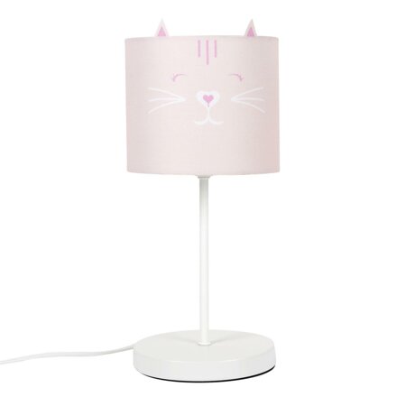 Dětská noční lampička Cat pink