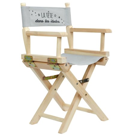 Dětská režisérská židle šedá     