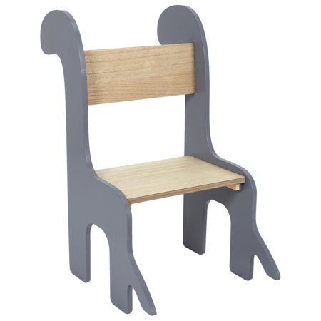 Dětská židle Dino šedá/přírodní  