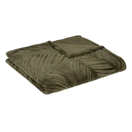 Flanelová deka Zoa khaki 150x125cm