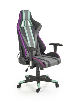 Kancelářská židle Space šedá/fialová