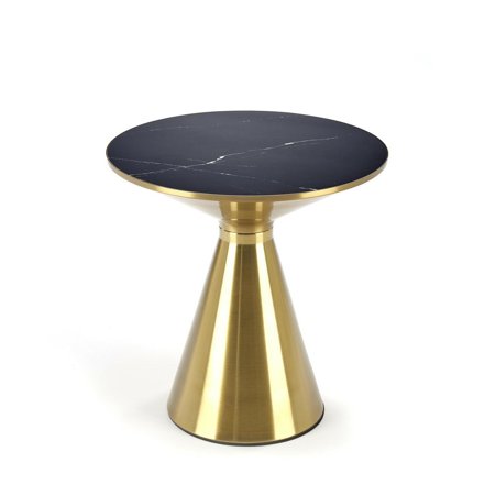 Konferenční stolek Aventure černý mramor/zlato