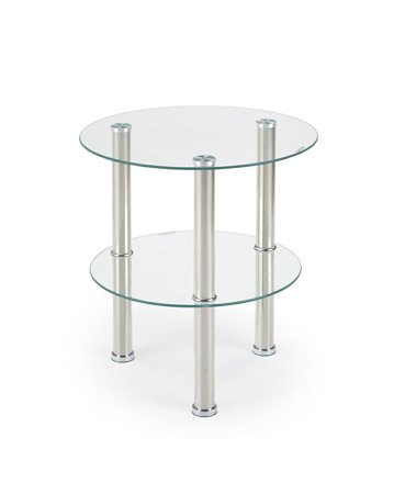 Konferenční stolek Sable transparentní/chrom
