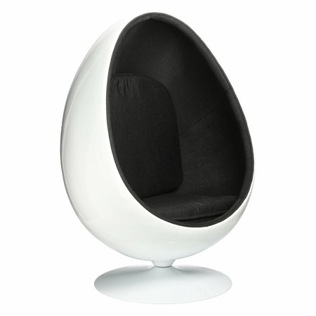 Křeslo Ovalia Chair bílé/černé