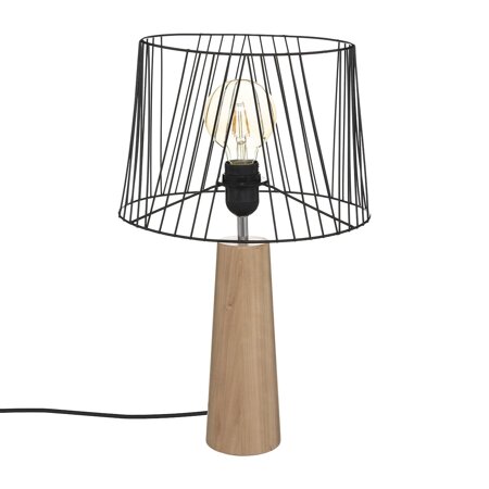 Lampa Joe černá/ přírodní