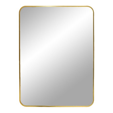 Madridské obdélníkové zrcadlo zlaté 50x70