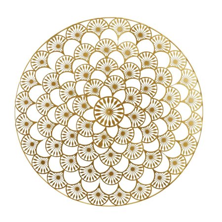 Nástěnná dekorace mandala 70 cm zlatá