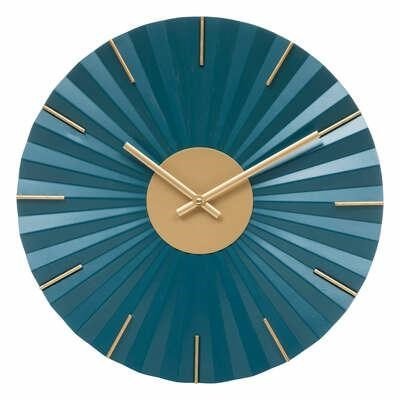 Nástěnné hodiny Jil 44cm modré