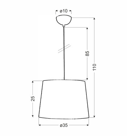 Orlando 35 mřížková závěsná lampa 1x60W E27 bílá