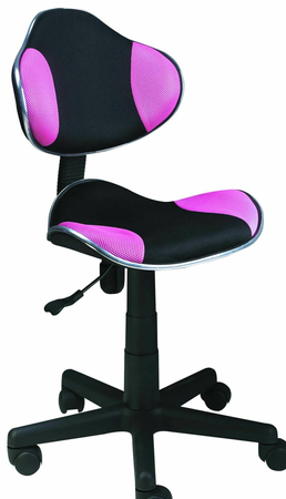Otočná židle Costello růžová/černá