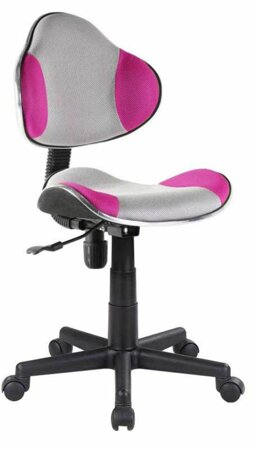 Otočná židle Costello růžová/šedá