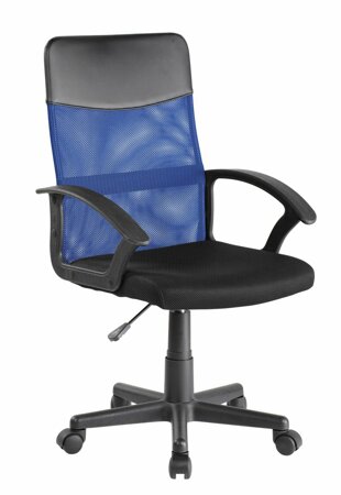 Otočná židle Spero modrá/černá