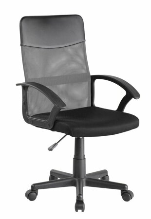 Otočná židle Spero šedá/černá