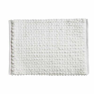 Pletená koupelnová předložka 50x75 bílá