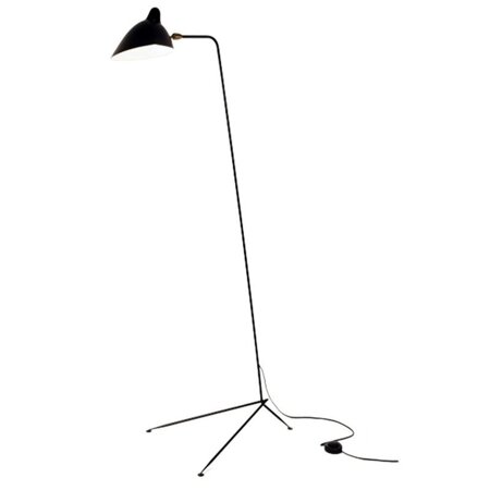 Podlahová lampa CRANE-F1 černá 160 cm