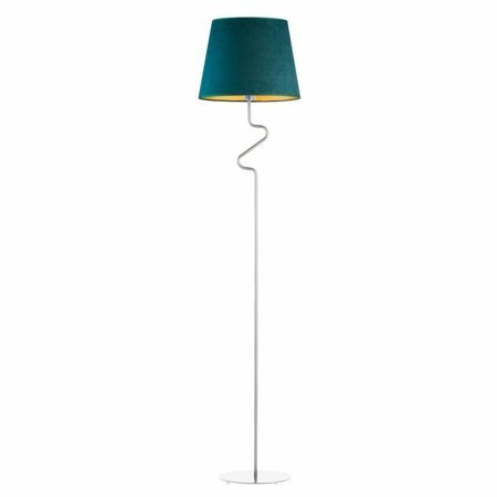 Podlahová lampa FOGO GOLD chrom zelená