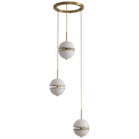 SFERA-3 LED závěsná lampa zlatá 50 cm