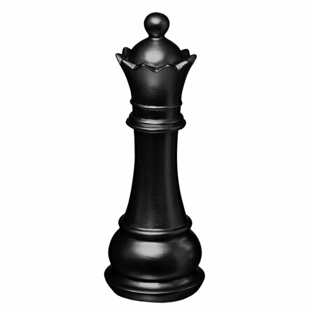 Šachový hejtman dekorace černá 25,5cm