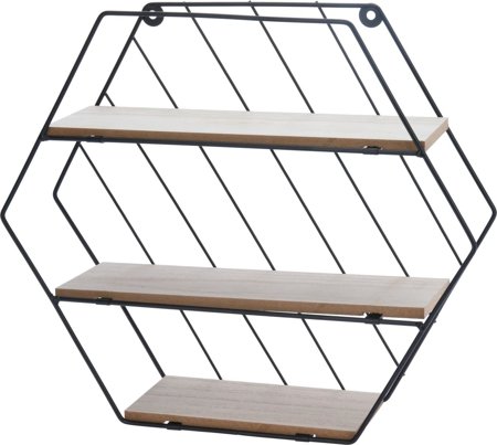 Šestihranná nástěnná police Rack 