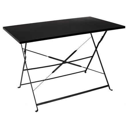 Skládací stůl Palermo černý 70x110 cm