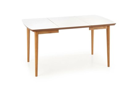 Skládací stůl Terra bílý mat/dub     
